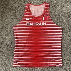 Men's Nike Pro Elite Bahrain Official Track & Field Singlet CI6344-657 Size XL